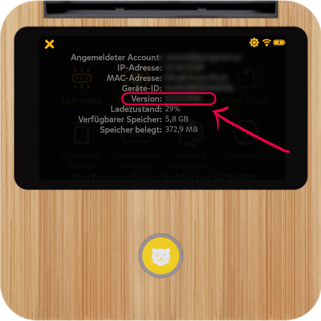 Streifen im Display Help Center